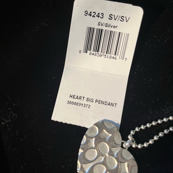 Coach Signature Heart Sterling Silver *Retired* SET- NWT - Picture 14 of 16